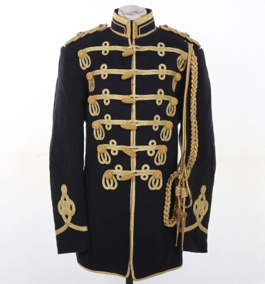 Royal Irish Hussar Officers Full Dress Tunic &amp; ADC Aiguillettes.