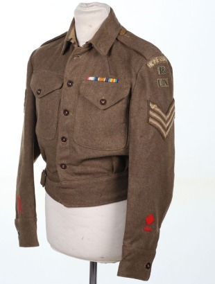 WW2 Home Guard 40 Pattern Battle Dress Blouse, 18th City of London.
