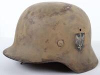 German Army Southern Front Camouflaged Steel Combat Helmet