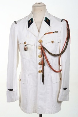French Legion Officers Summer White Tunic to the 2nd Infantry Regiment, '2e R&eacute;giment &Eacute;tranger d'Infanterie'