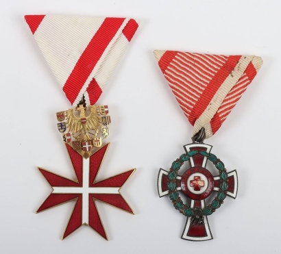 Imperial Austrian Honour Decoration of the Red Cross 2nd Class Cross Medal