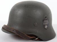 German Organisation Todt Steel Combat Helmet