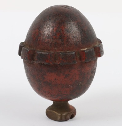 WW1 German 'Egg' type Hand Grenade with Transit Plug.