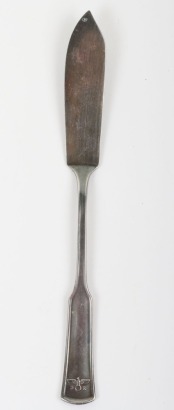 Third Reich Deutsche Reichsbahn Adolf Hitler Personal Dining Cart Fish Knife,