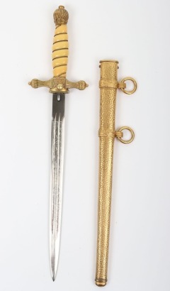 Weimar Republic Naval Officers Dress Dagger by E & F Horster, Solingen,