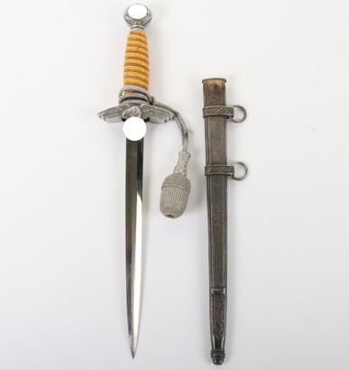 WW2 German Luftwaffe 2nd Pattern Officers Dress Dagger by Paul Weyersberg, Solingen,