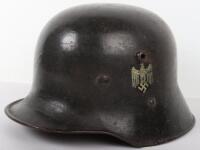 German Army Austrian M-17 Transitional Steel Helmet