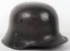 German Army Austrian M-17 Transitional Steel Helmet - 8