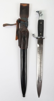 WW2 German Armed Forces Parade Bayonet with Etched Memory of my Service Blade,