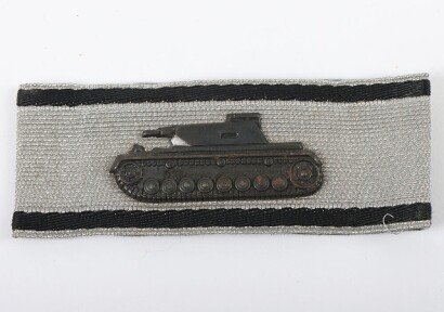 Rare WW2 German Armed Forces Tank Destruction Strip 'Sonderabzeichen f&uuml;r das Niederk&auml;mpfen von Panzerkampfwagen'