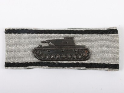 Rare WW2 German Armed Forces Tank Destruction Strip 'Sonderabzeichen f&uuml;r das Niederk&auml;mpfen von Panzerkampfwagen'