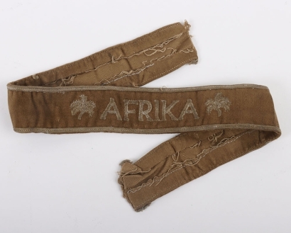 WW2 German Afrika Campaign Cuff Title