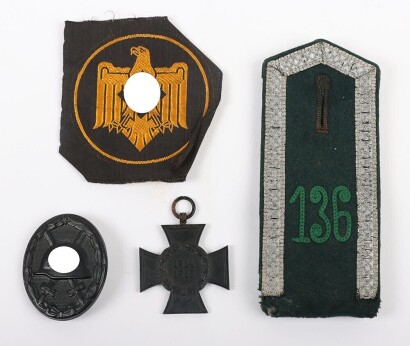 WW2 German Armed Forces Black Wound Badge by Eduard Hahn, Oberstein