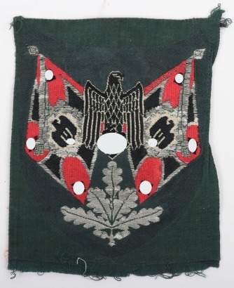 WW2 German Panzer Section Standard Bearers Tunic Arm Badge