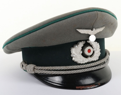 WW2 German Army Administration Section Officers Peaked Cap
