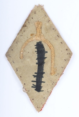 Rare WW1 230th Brigade 74th Yeomanry Division Cloth Formation Sign - 2