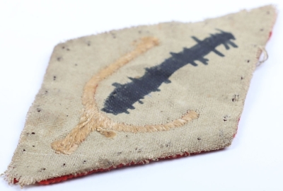 Rare WW1 230th Brigade 74th Yeomanry Division Cloth Formation Sign - 3