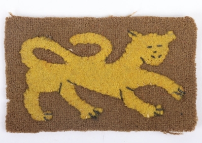 Rare WW1 Hampshire Regiment 1st / 7th Battalion Cloth Formation Sign