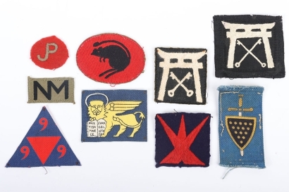 Grouping of British Independent Infantry Cloth Formation Signs
