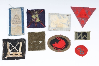 Grouping of British Independent Infantry Cloth Formation Signs - 2