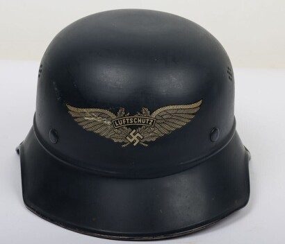 WW2 German Luftschutz Gladiator Pattern Steel Helmet