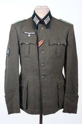 WW2 German Mountain Troops Officers Combat Tunic