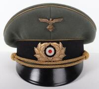 Third Reich TENO Leaders Peaked Cap