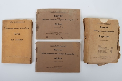 Rare WW2 German Invasion Reconnaissance Maps of North Africa