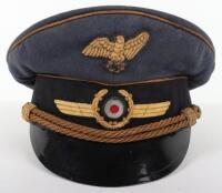 Third Reich Luftschutz Generals Peaked Cap