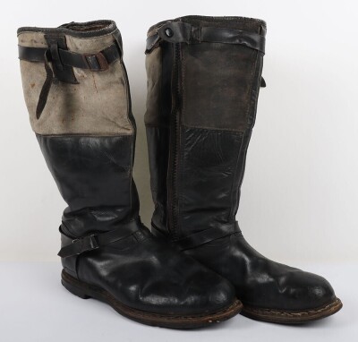 WW2 Luftwaffe Flying Boots, Later War Pattern.