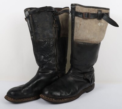 WW2 Luftwaffe Flying Boots, Later War Pattern. - 2