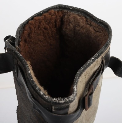 WW2 Luftwaffe Flying Boots, Later War Pattern. - 5