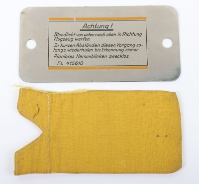 Rare WW2 German Luftwaffe Survival Kit Signalling Mirror - 4