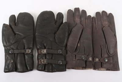 WW2 German Luftwaffe Fighter Pilots Flying Gloves - 2