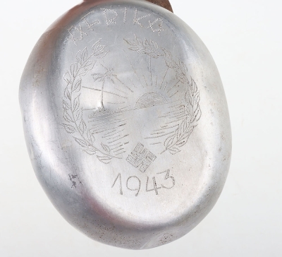 WW2 German Afrikakorps War Art Decorated Water Bottle - 5