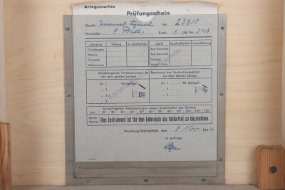 WW2 German Kriegsmarine Sextant in Original Transit Box, by C Plath, Hamburg, - 5