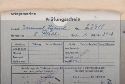 WW2 German Kriegsmarine Sextant in Original Transit Box, by C Plath, Hamburg, - 6