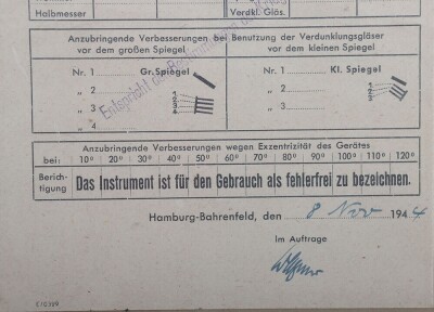 WW2 German Kriegsmarine Sextant in Original Transit Box, by C Plath, Hamburg, - 7
