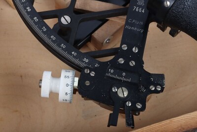 WW2 German Kriegsmarine Sextant in Original Transit Box, by C Plath, Hamburg, - 9