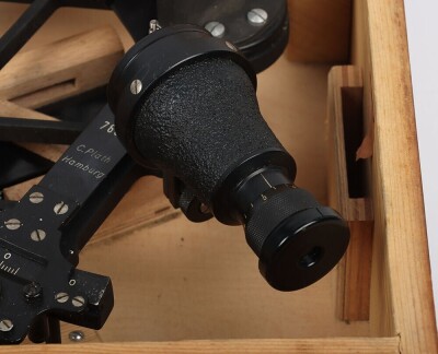 WW2 German Kriegsmarine Sextant in Original Transit Box, by C Plath, Hamburg, - 12