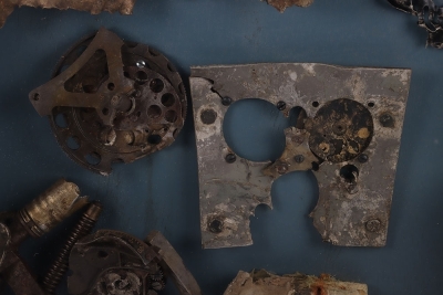 Framed Display of Aircraft Relics from German Luftwaffe Ju-88 A-1 Shot Down Over Portsmouth Harbour 12th August 1940 During the Battle of Britain - 4