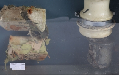 Framed Display of Aircraft Relics from German Luftwaffe Ju-88 A-1 Shot Down Over Portsmouth Harbour 12th August 1940 During the Battle of Britain - 6
