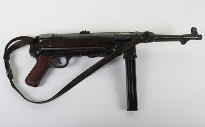 Deactivated WW2 German MP40 Sub Machine Gun, 1943 Dated. - 6