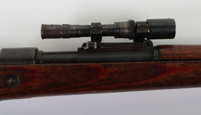 Deactivated WW2 German, K98 Bolt Action Rifle with ZF.41 Scope. 1943 Dated. - 4