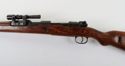 Deactivated WW2 German, K98 Bolt Action Rifle with ZF.41 Scope. 1943 Dated. - 12