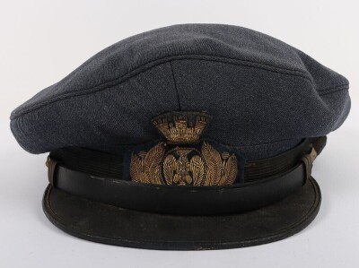 WW2 Italian Air Force Officers Peaked Cap.