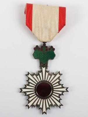 Japanese Order of the Rising Sun with Bestowal Document - 3