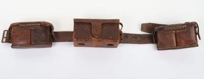 WW2 Japanese Other Ranks Waist Belt and Ammunition Pouches