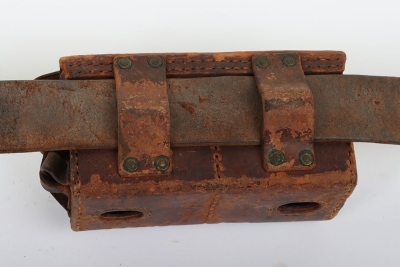 WW2 Japanese Other Ranks Waist Belt and Ammunition Pouches - 8