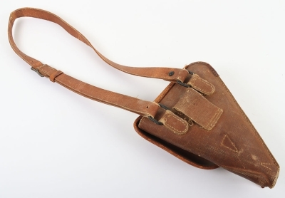WW2 Japanese Officers Nambu Pistol Holster - 7